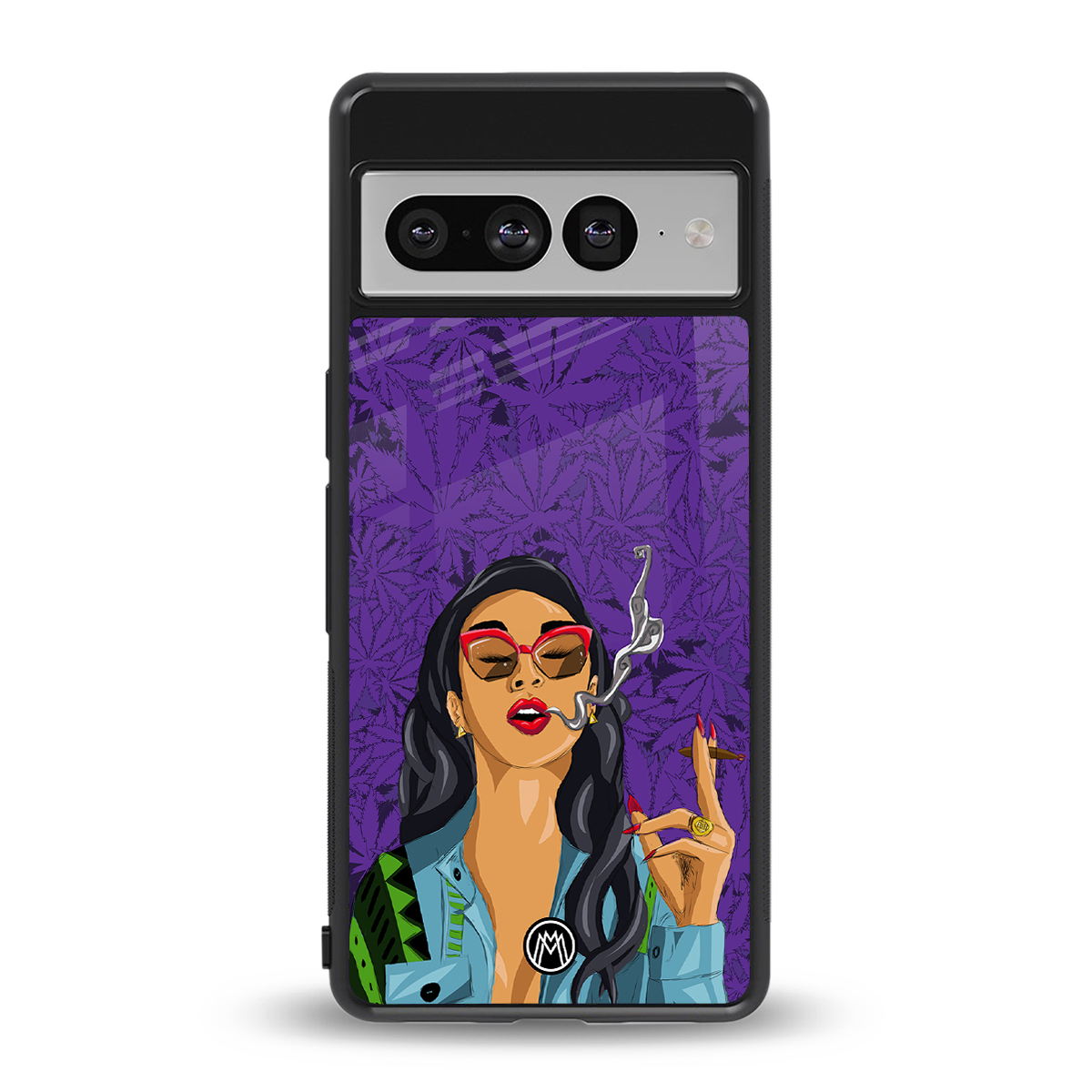 purple smoke back phone cover | glass case for google pixel 7 pro