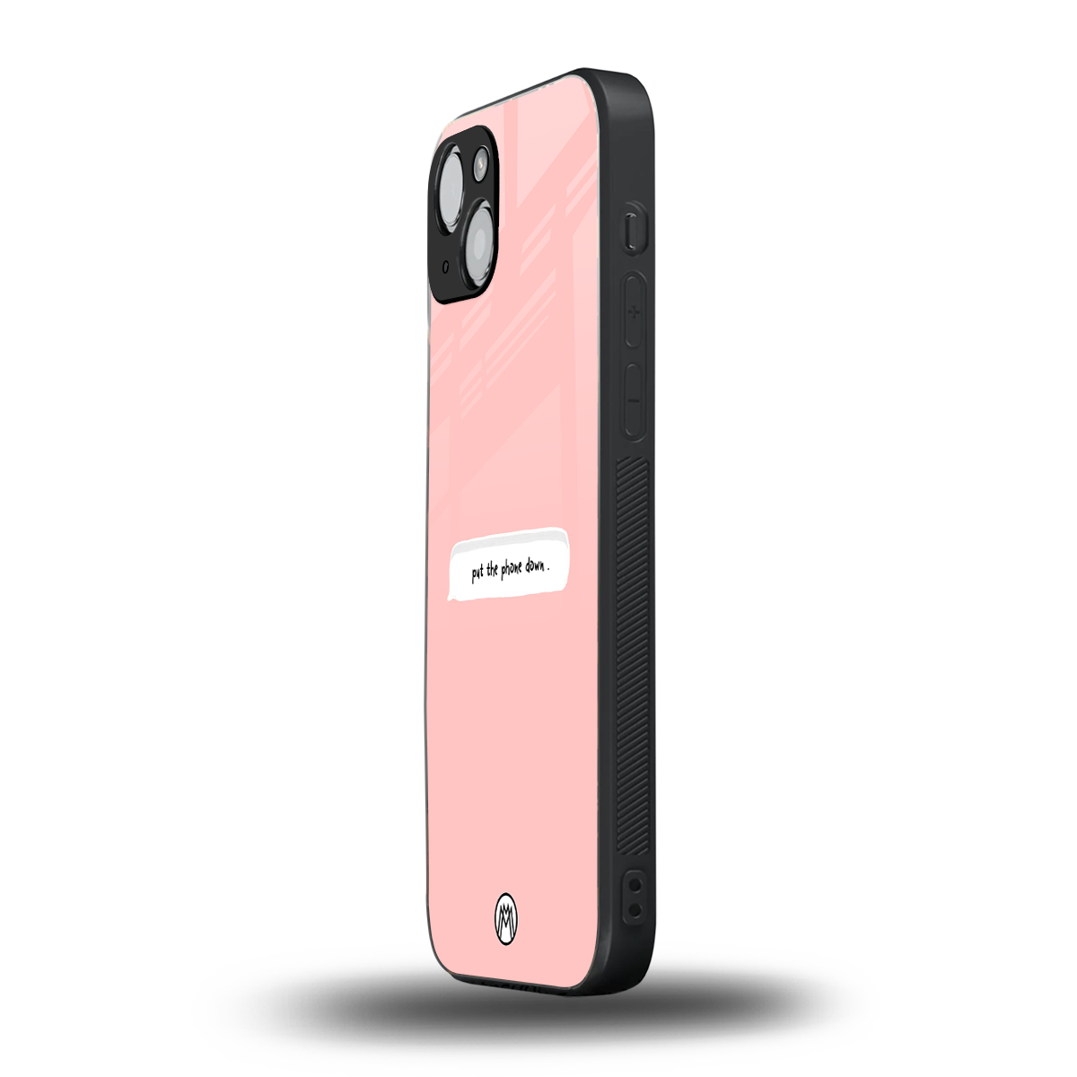 put the phone down back phone cover | glass case for iphone 15