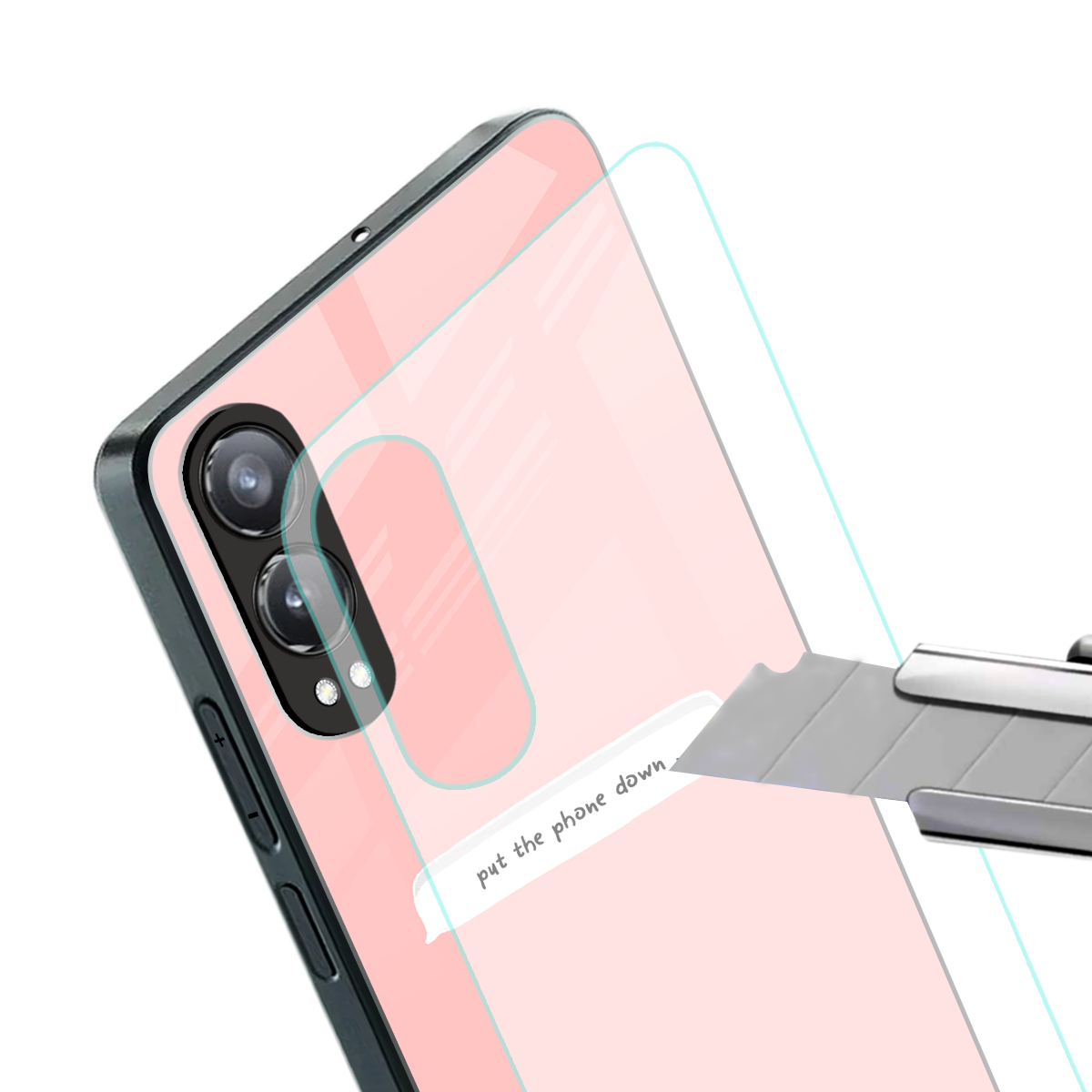 put the phone down back phone cover | glass case for oneplus nord ce 4 lite