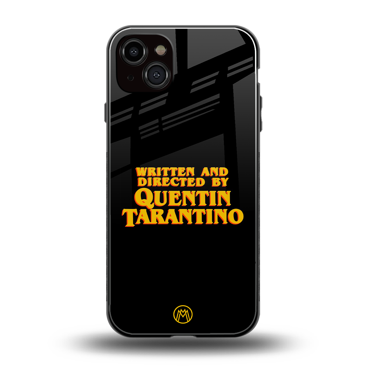 quentin tarantino back phone cover | glass case for iphone 15 plus