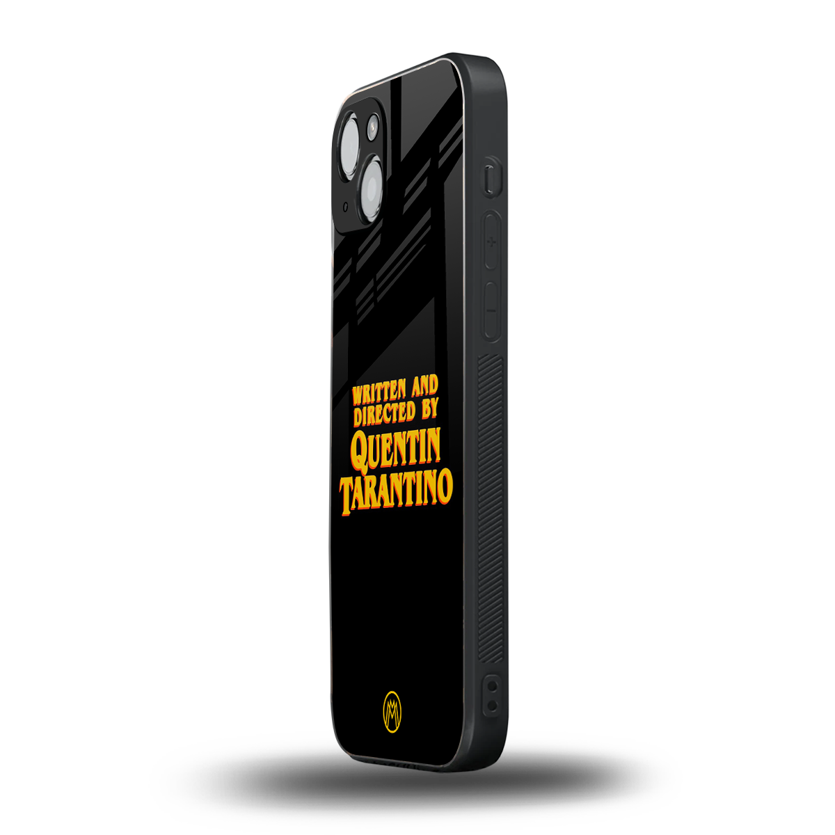 quentin tarantino back phone cover | glass case for iphone 15 plus