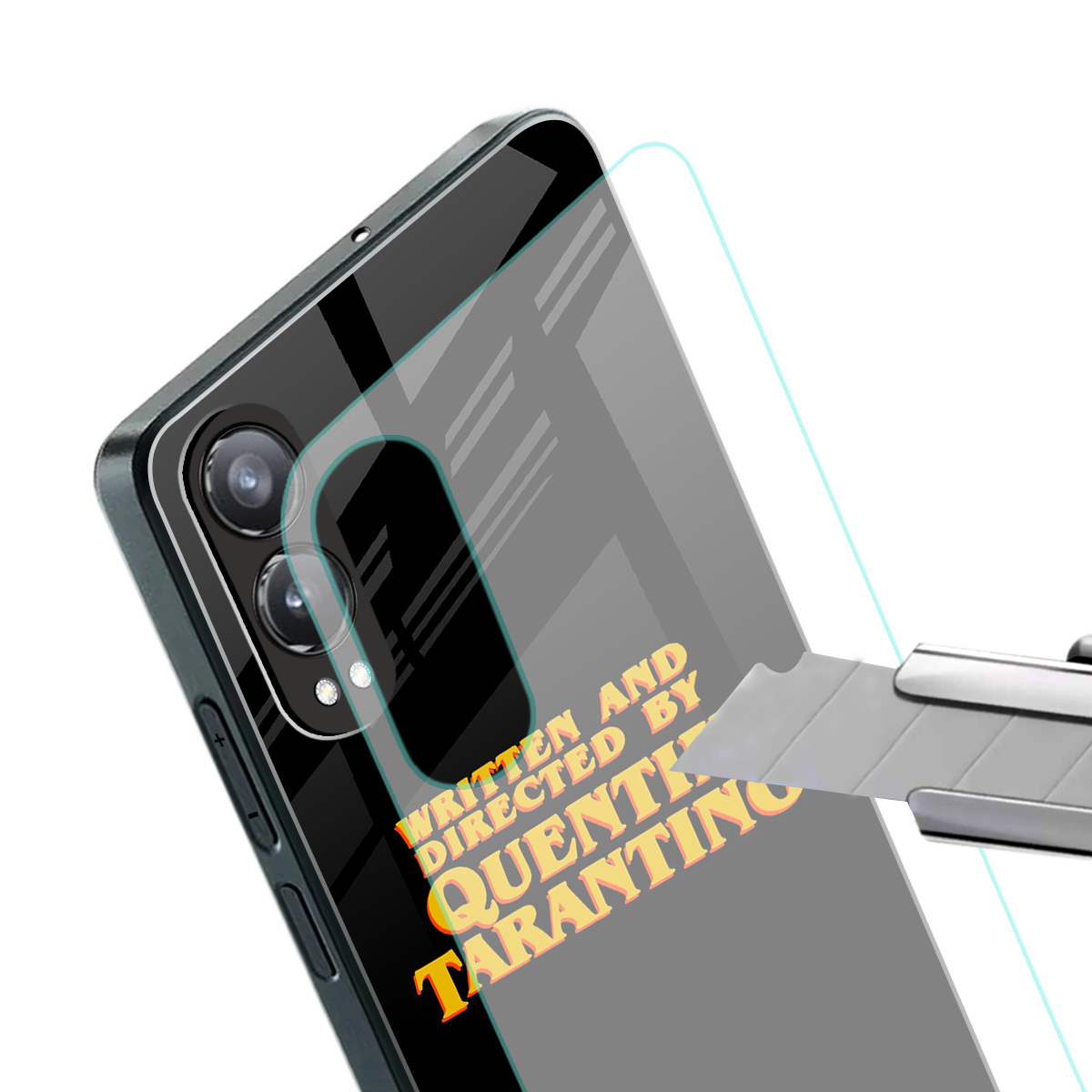quentin tarantino back phone cover | glass case for oneplus nord ce 4 lite