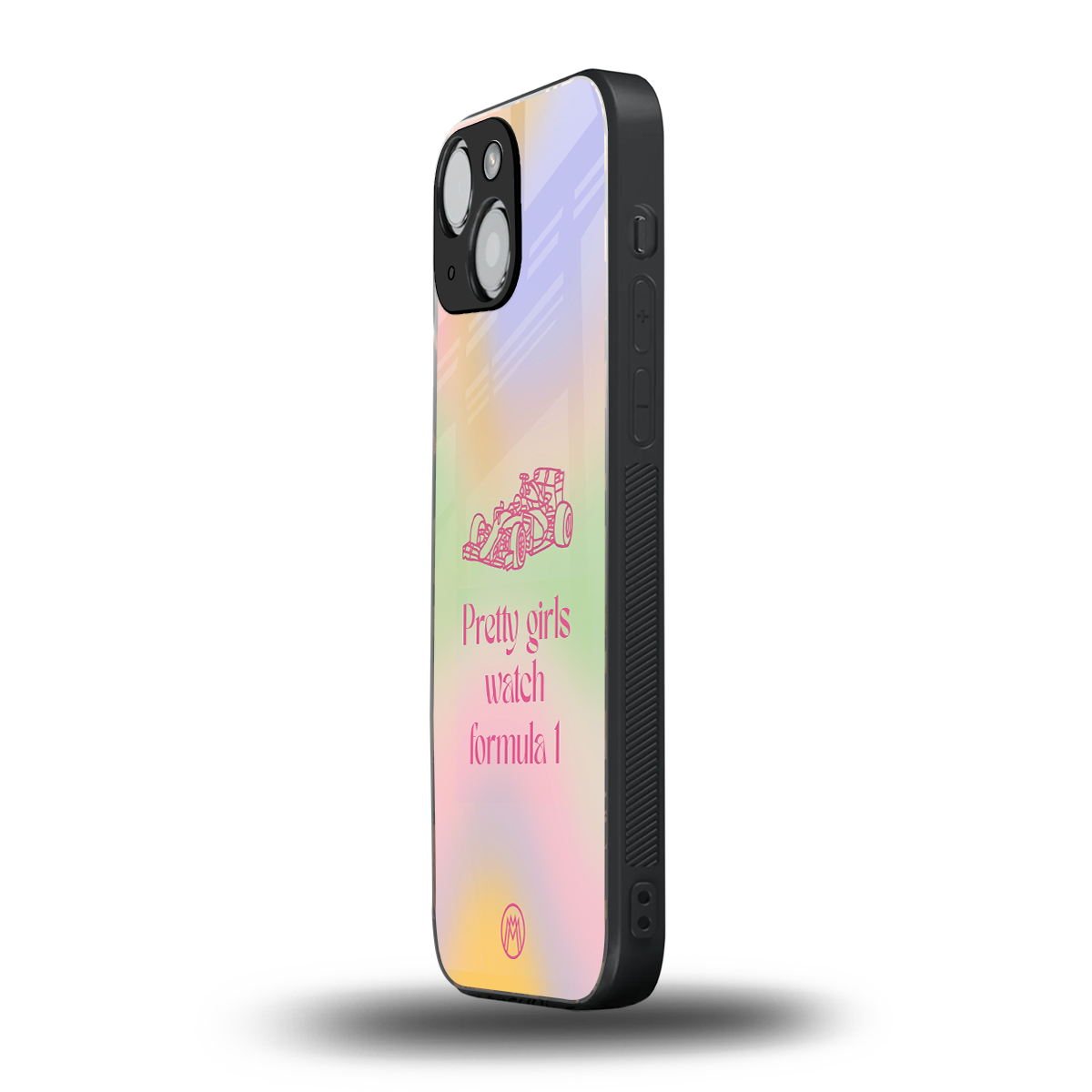 race chic back phone cover | glass case for iphone 13 mini