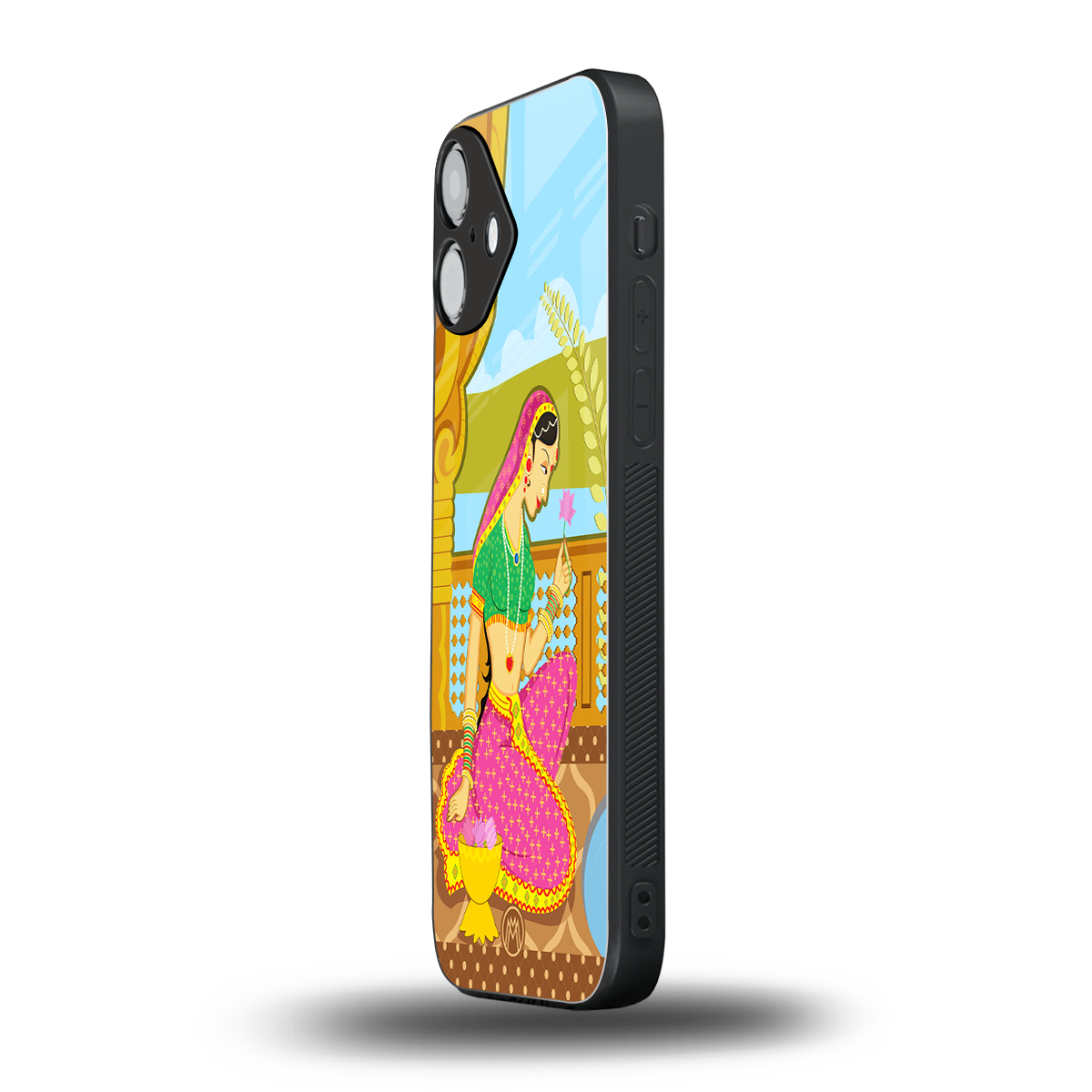 rani back phone cover | glass case for iphone 16 plus