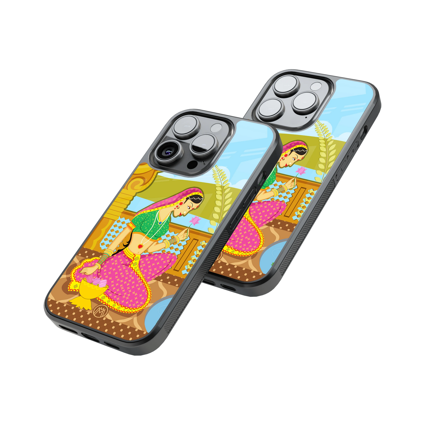 Protective Glass Back Phone Case Compatible with iPhone, Samsung, OnePlus, Pixel & More