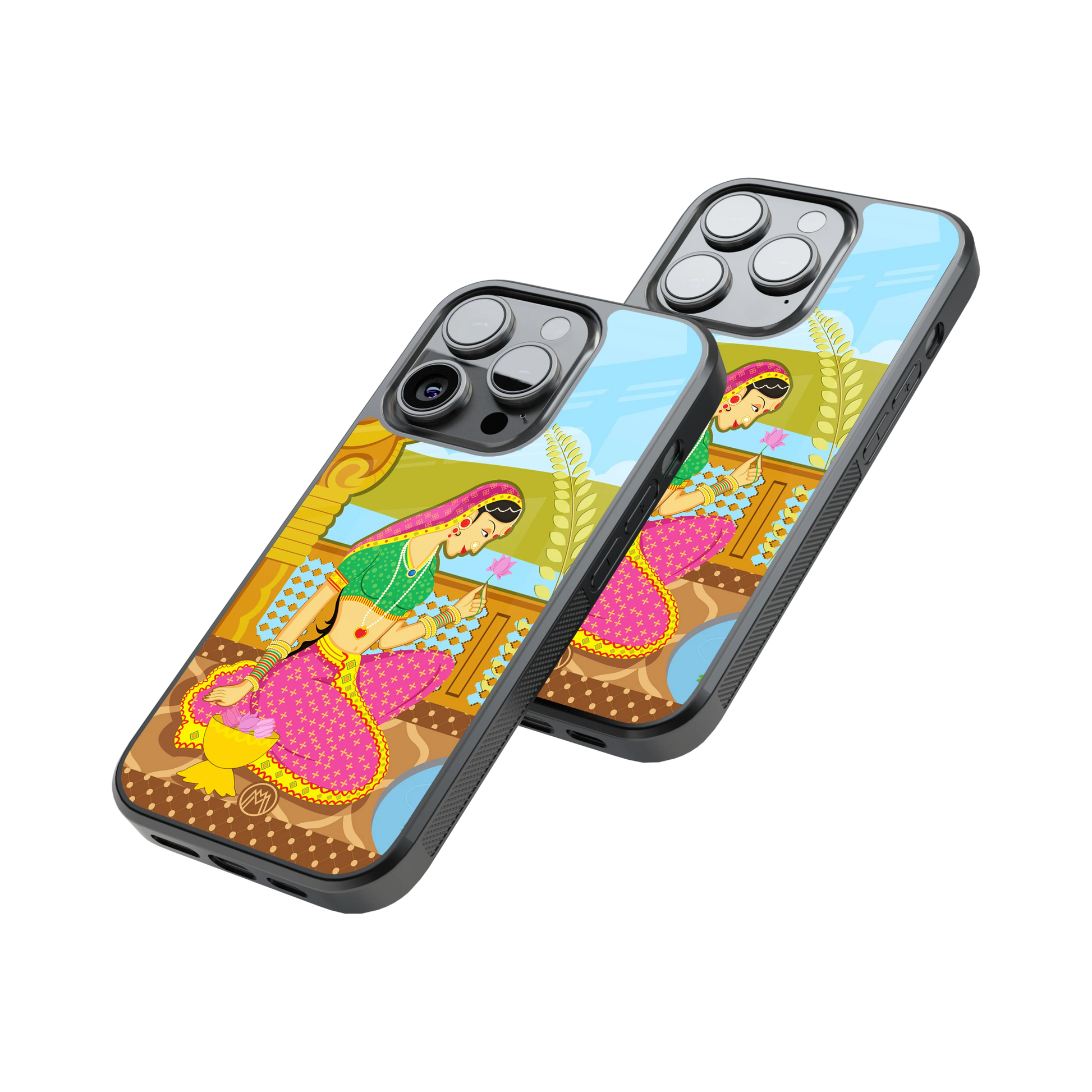 Protective Glass Back Phone Case Compatible with iPhone, Samsung, OnePlus, Pixel & More
