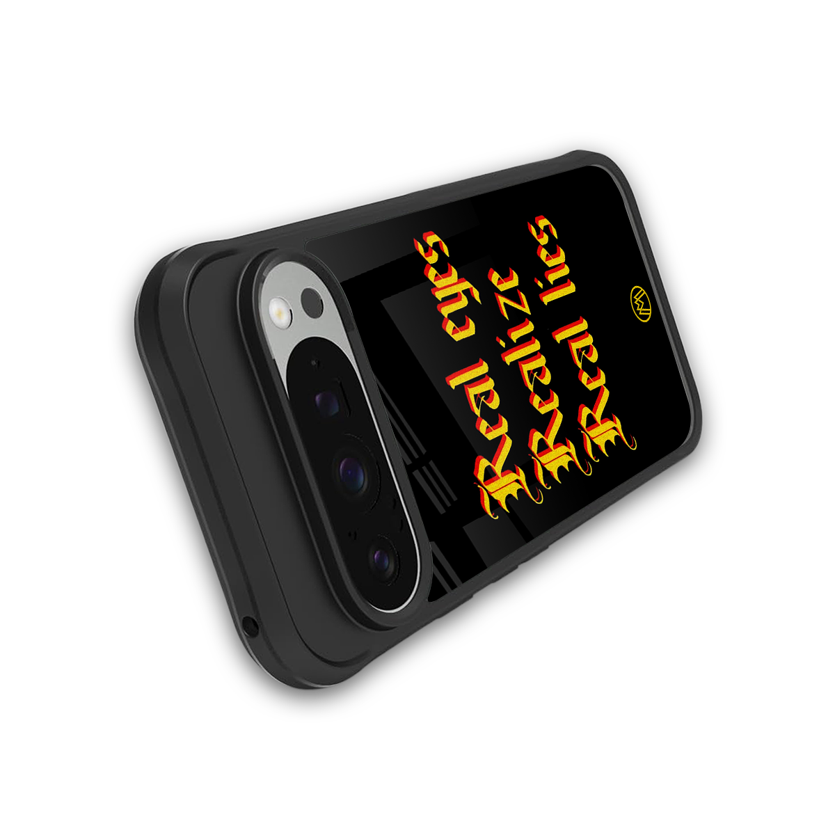 real eyes realize real lies quote back phone cover | glass case for google pixel 9 pro