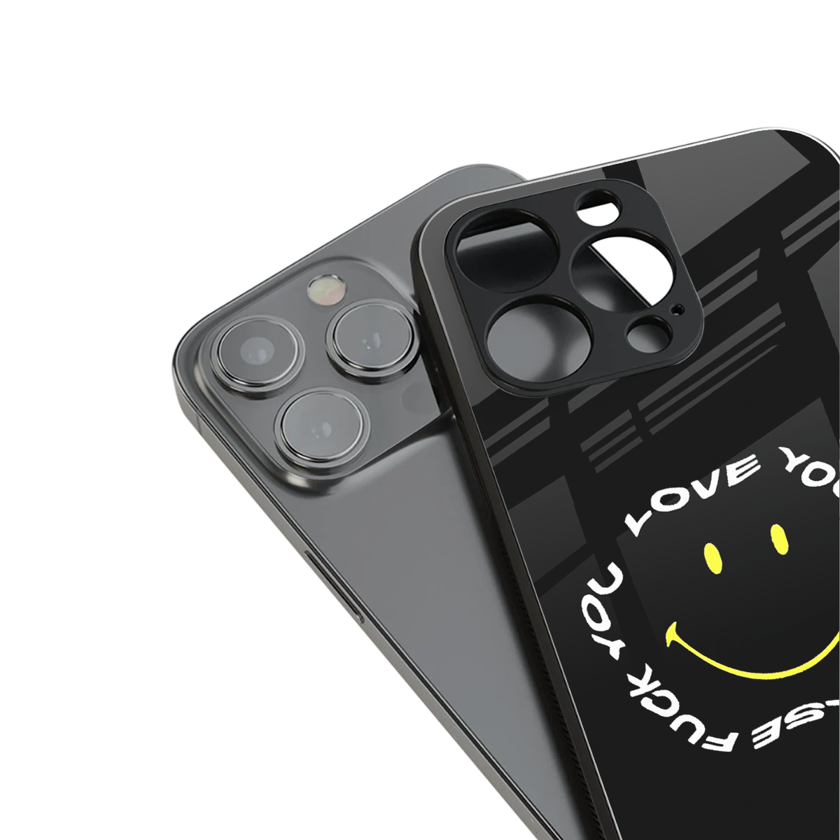 realisation back phone cover | glass case for iphone 14 pro max