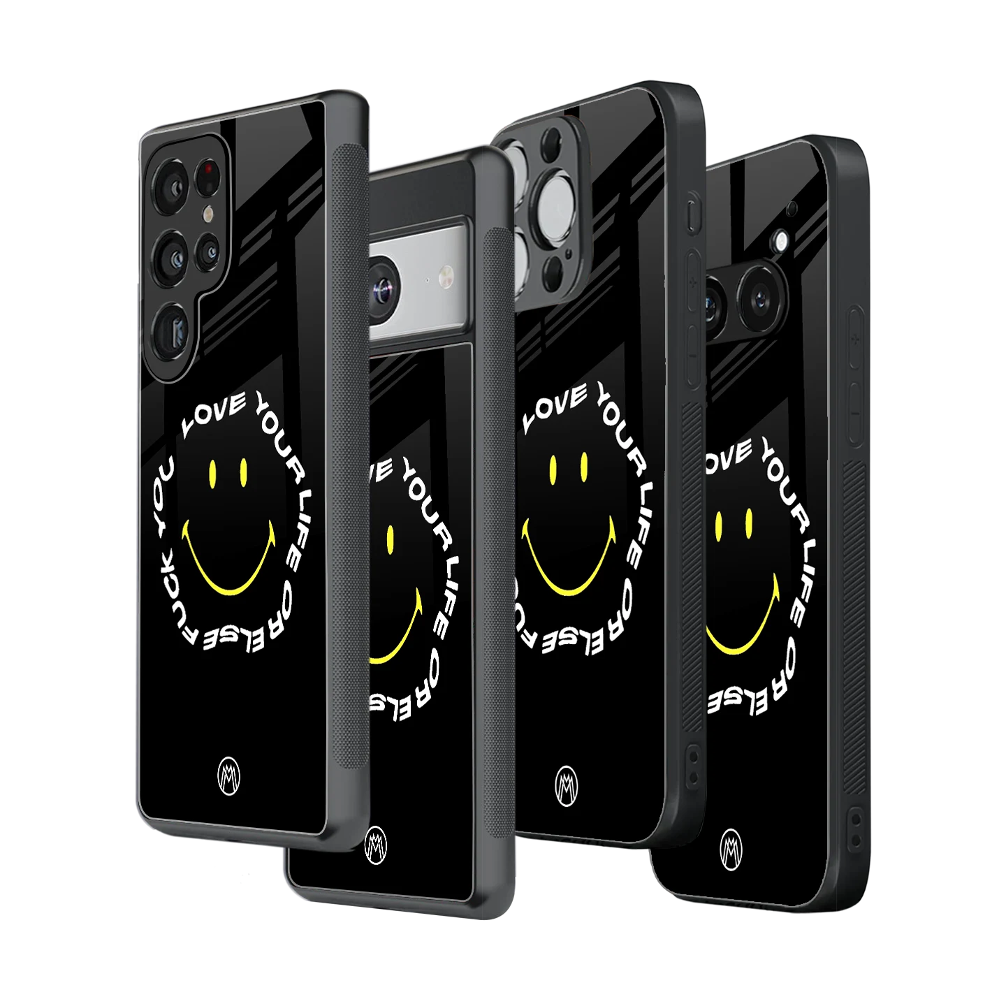 Stylish Glass Back Case for All Smartphones โ iPhone, Samsung, OnePlus, Pixel, Redmi, Oppo, Vivo, Motorola