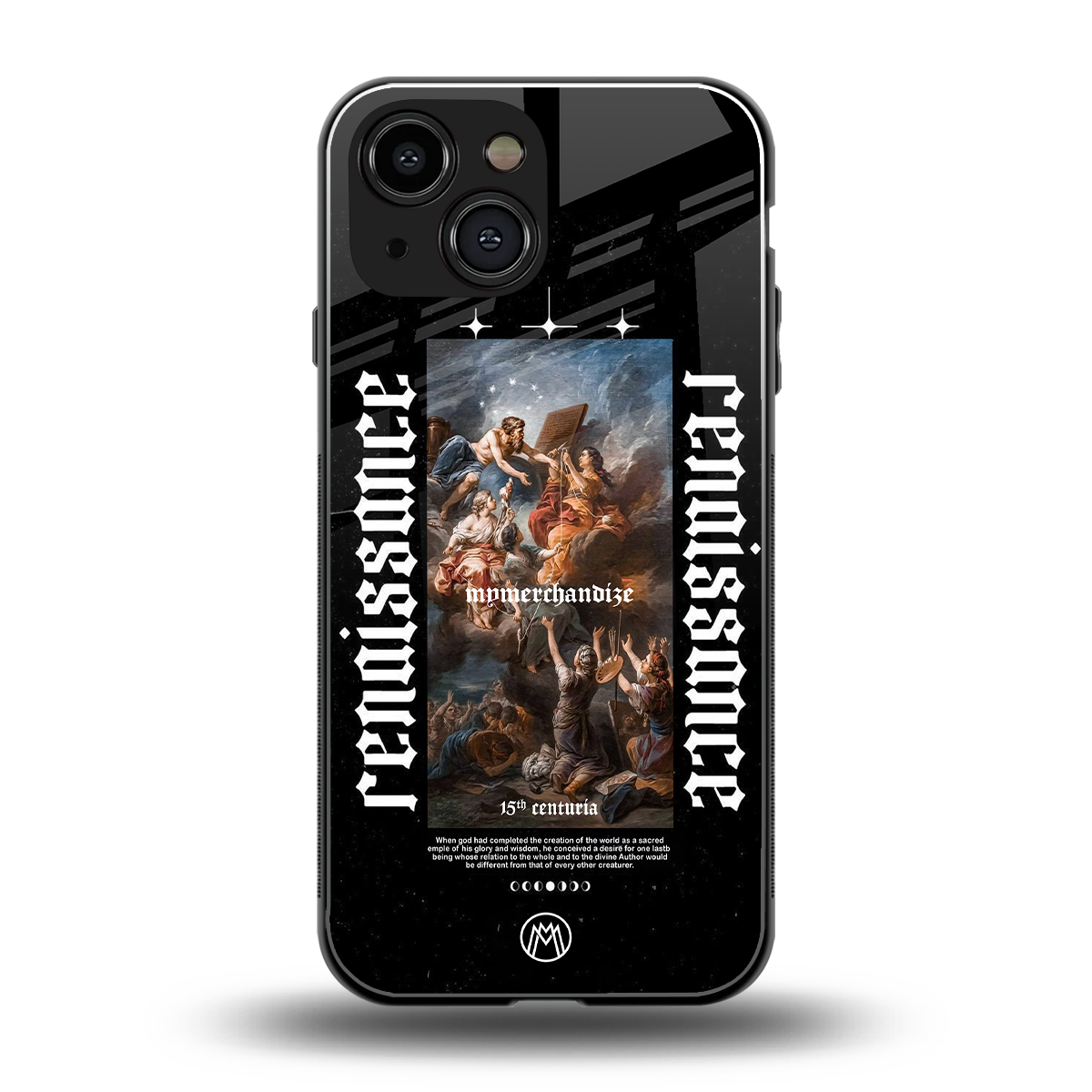 renaissance back phone cover | glass case for iphone 13 mini