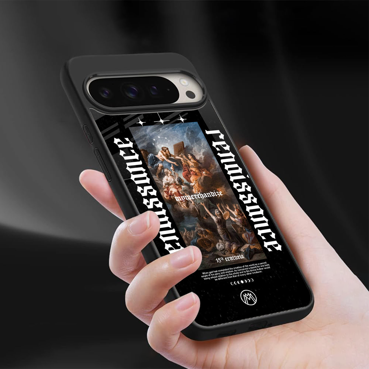 renaissance back phone cover | glass case for google pixel 9 pro