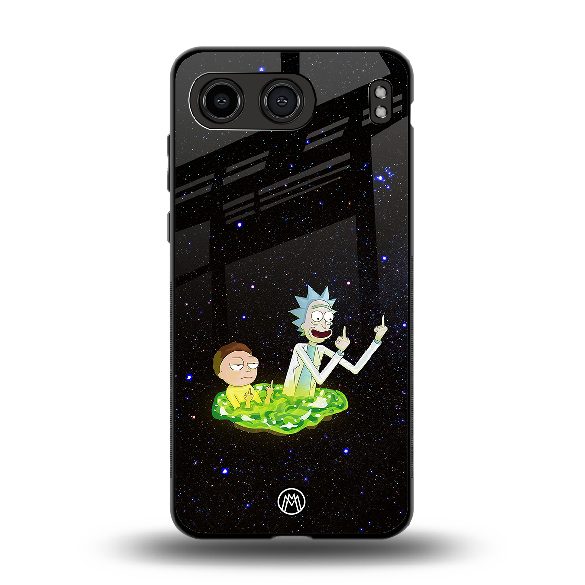 rick and morty fo aesthetic back phone cover | glass case for oneplus nord 4
