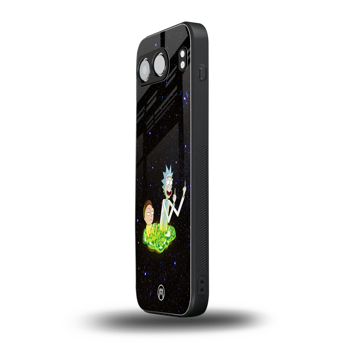 rick and morty fo aesthetic back phone cover | glass case for oneplus nord 4
