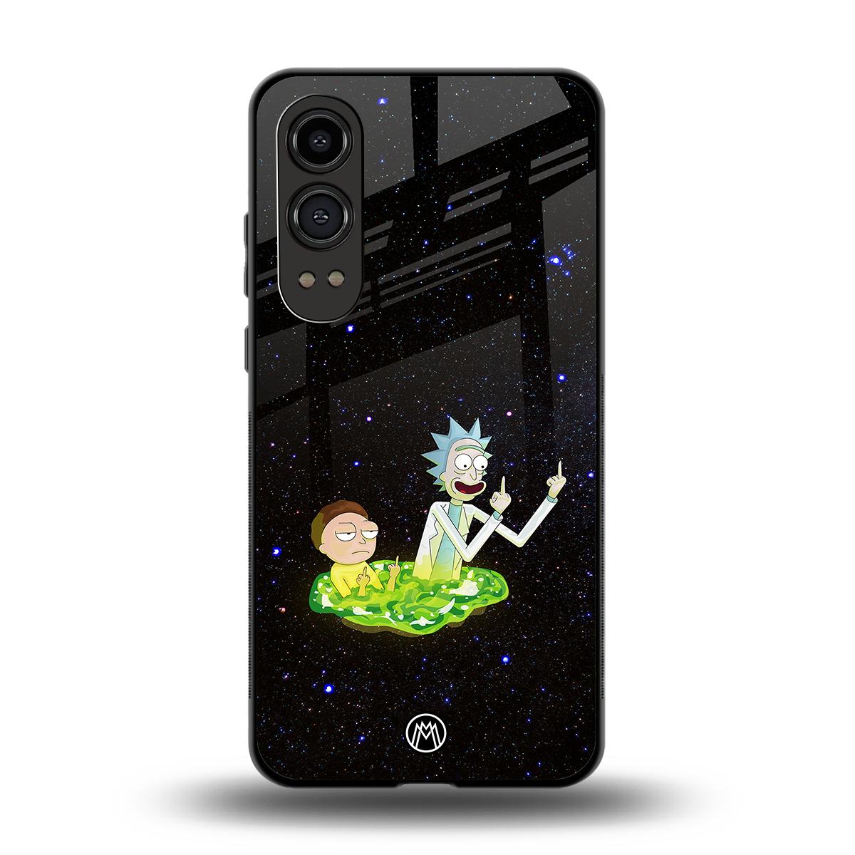 rick and morty fo aesthetic back phone cover | glass case for oneplus nord ce 4 lite