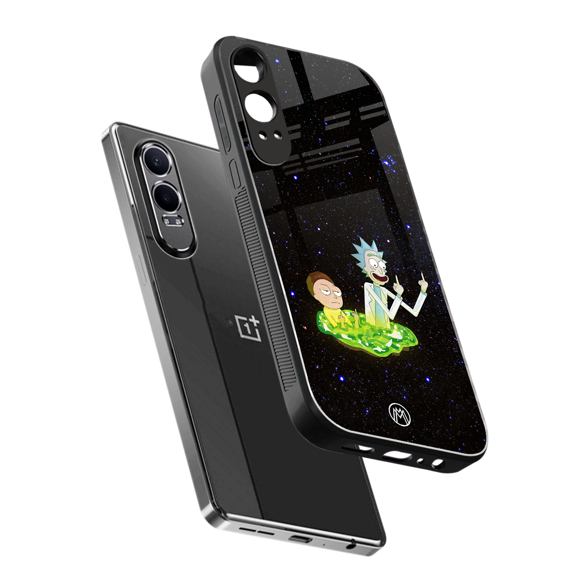 rick and morty fo aesthetic back phone cover | glass case for oneplus nord ce 4 lite