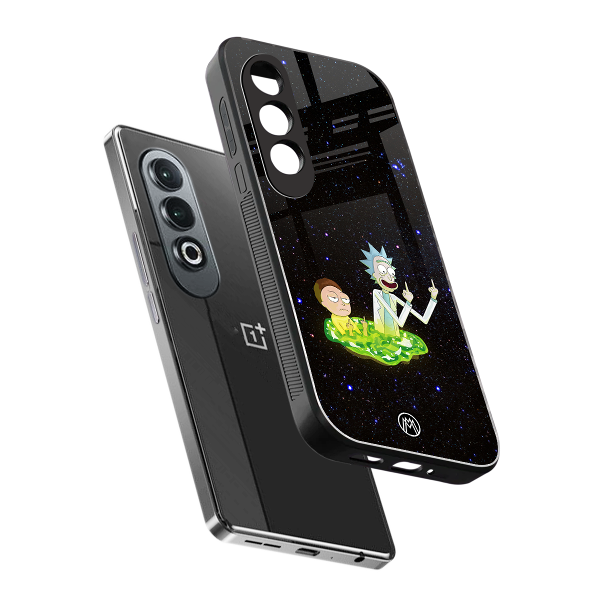 rick and morty fo aesthetic back phone cover | glass case for oneplus nord ce 4