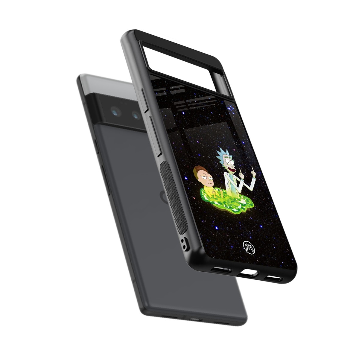 rick and morty fo aesthetic back phone cover | glass case for google pixel 6 pro