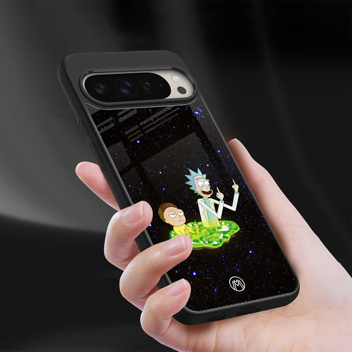 rick and morty fo aesthetic back phone cover | glass case for google pixel 9 pro