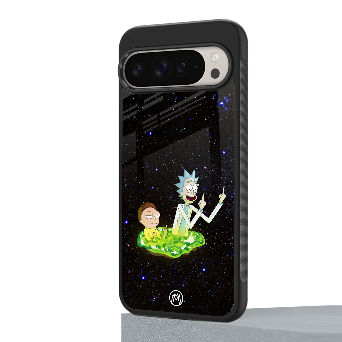 rick and morty fo aesthetic back phone cover | glass case for google pixel 9 pro