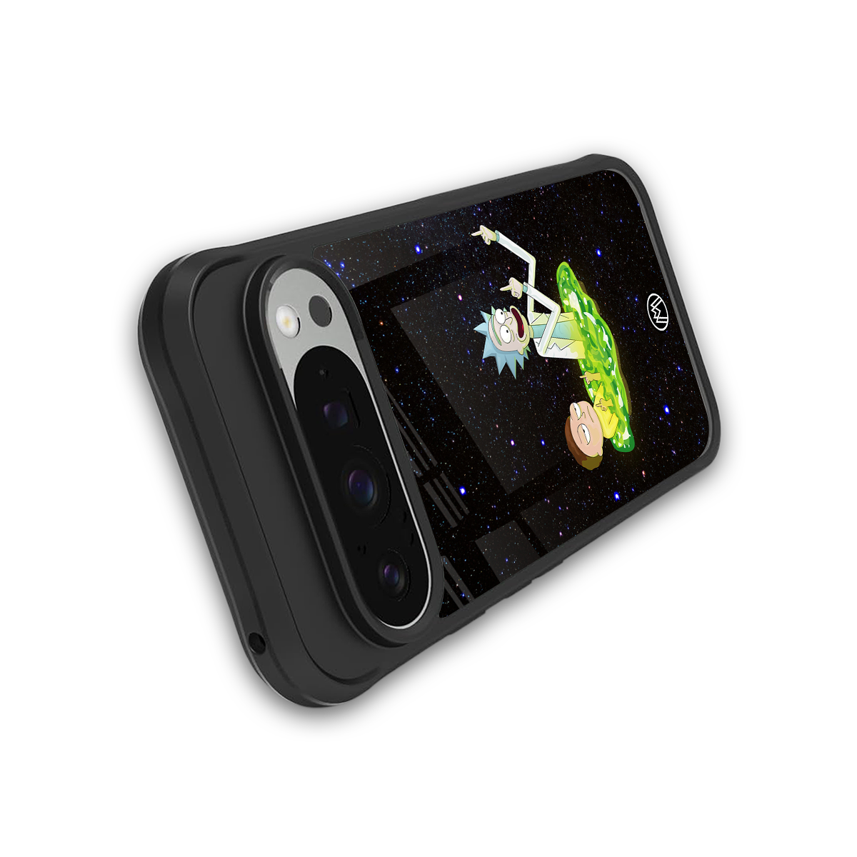 rick and morty fo aesthetic back phone cover | glass case for google pixel 9 pro
