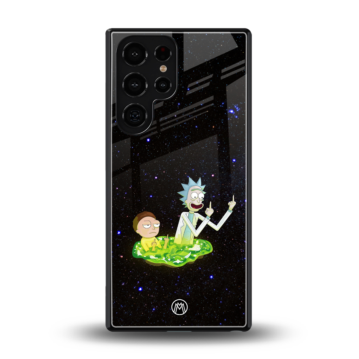 rick and morty fo aesthetic back phone cover | glass case for samsung galaxy s25 ultra