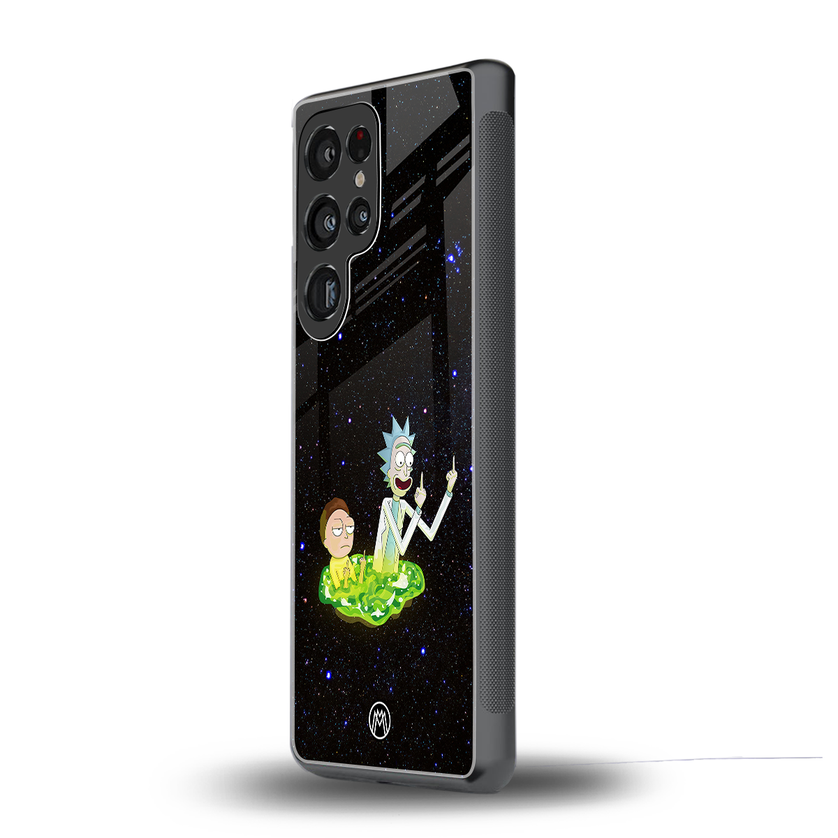 rick and morty fo aesthetic back phone cover | glass case for samsung galaxy s25 ultra