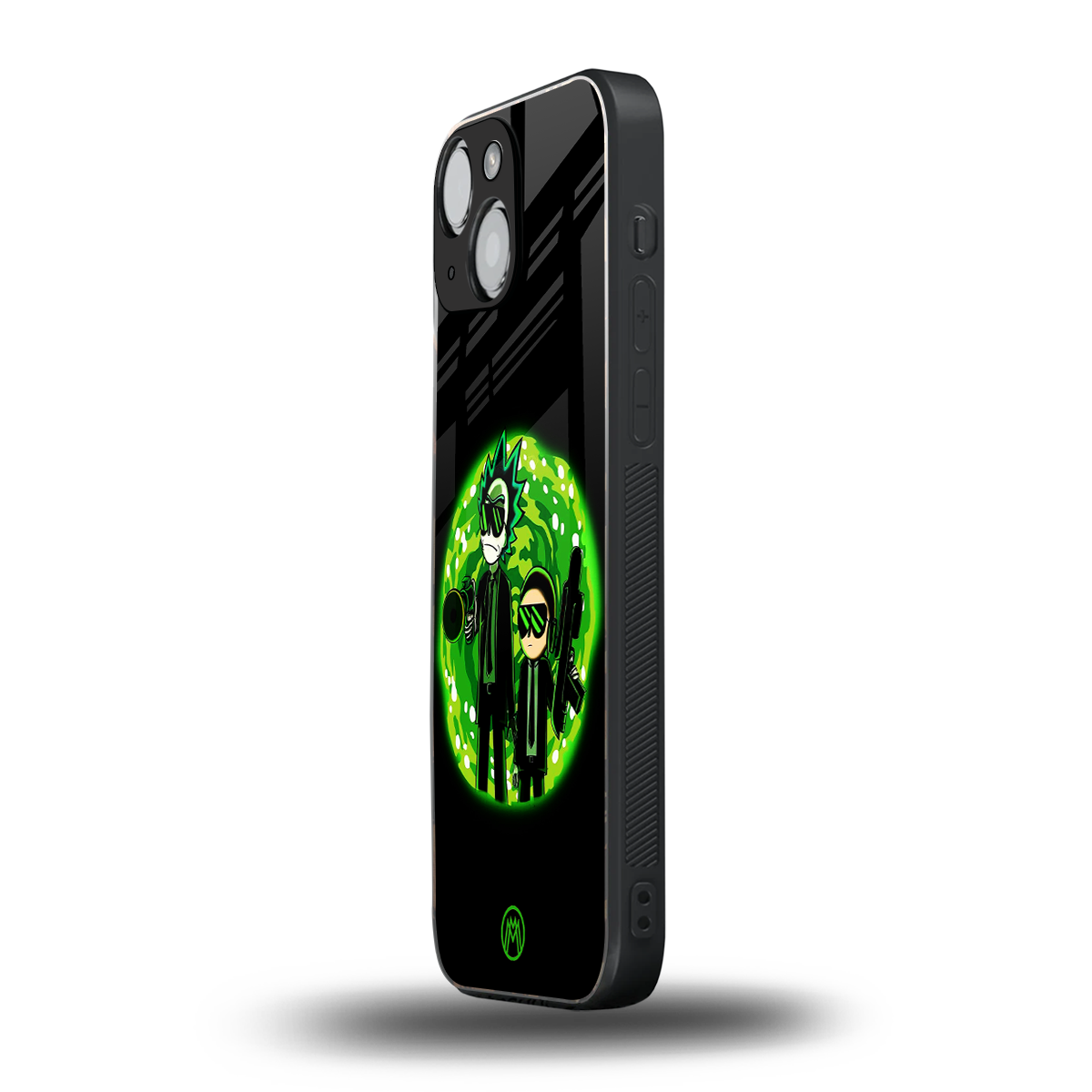 rick and morty schwifty back phone cover | glass case for iphone 13 mini