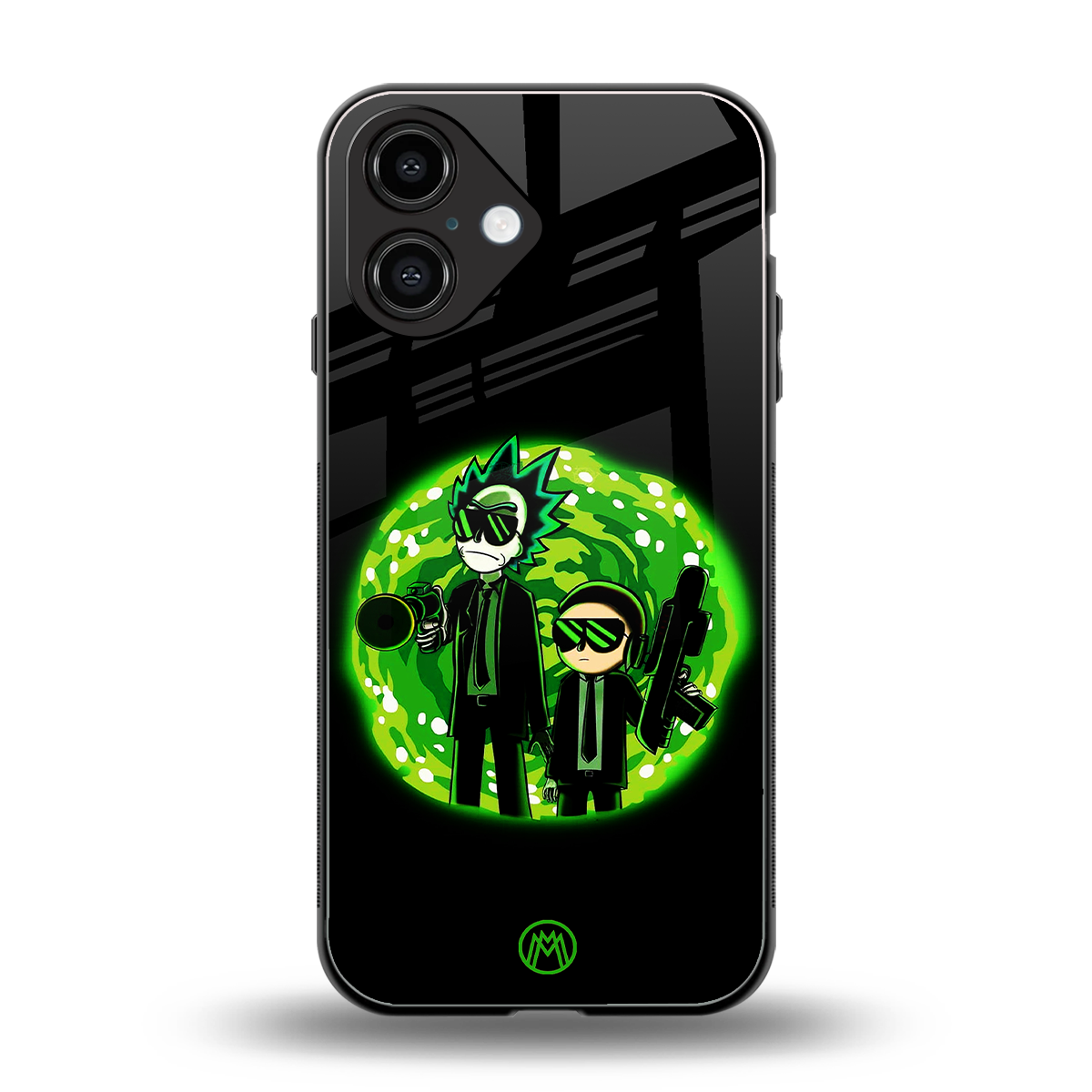 rick and morty schwifty back phone cover | glass case for iphone 16