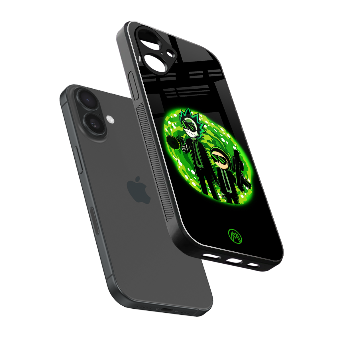 rick and morty schwifty back phone cover | glass case for iphone 16