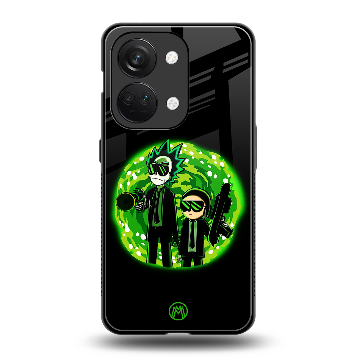 rick and morty schwifty back phone cover | glass case for oneplus nord 3