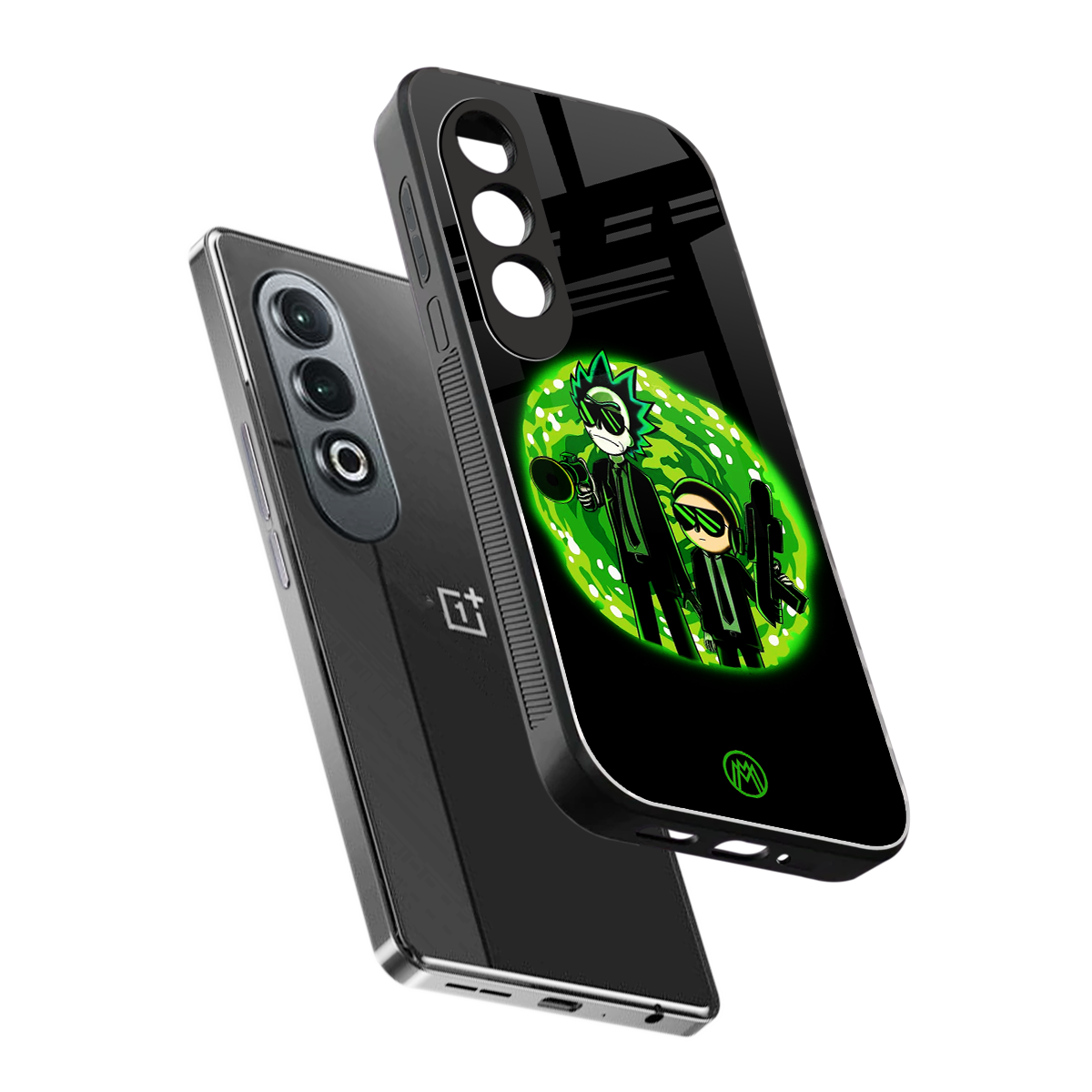 rick and morty schwifty back phone cover | glass case for oneplus nord ce 4