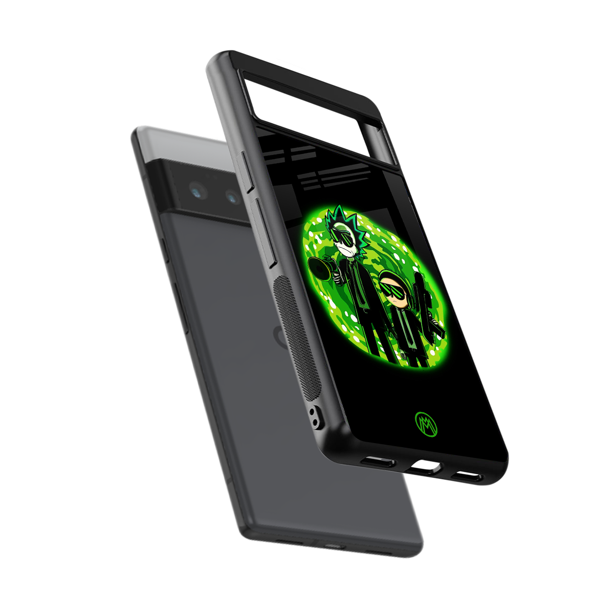 rick and morty schwifty back phone cover | glass case for google pixel 6 pro