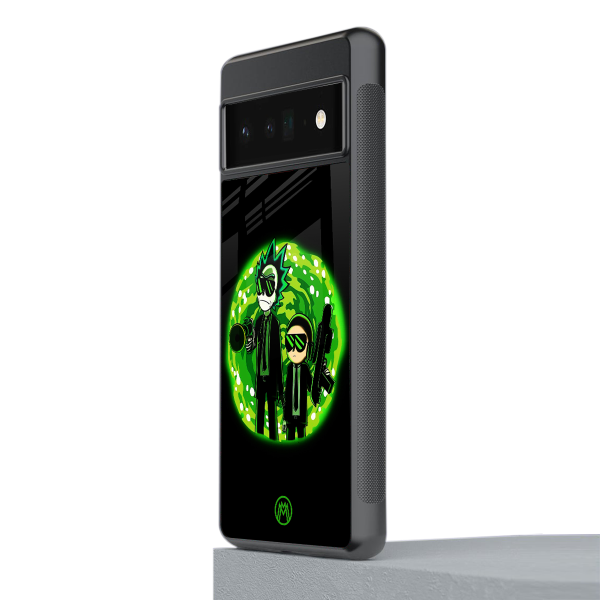 rick and morty schwifty back phone cover | glass case for google pixel 6 pro
