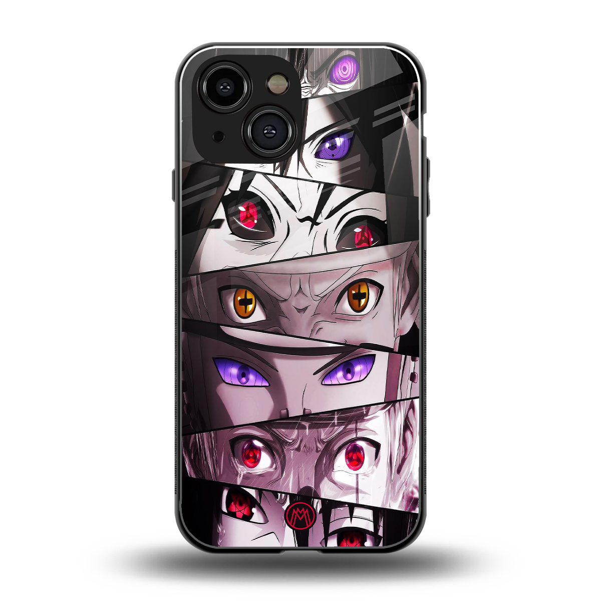 rinnegan back phone cover | glass case for iphone 13 mini