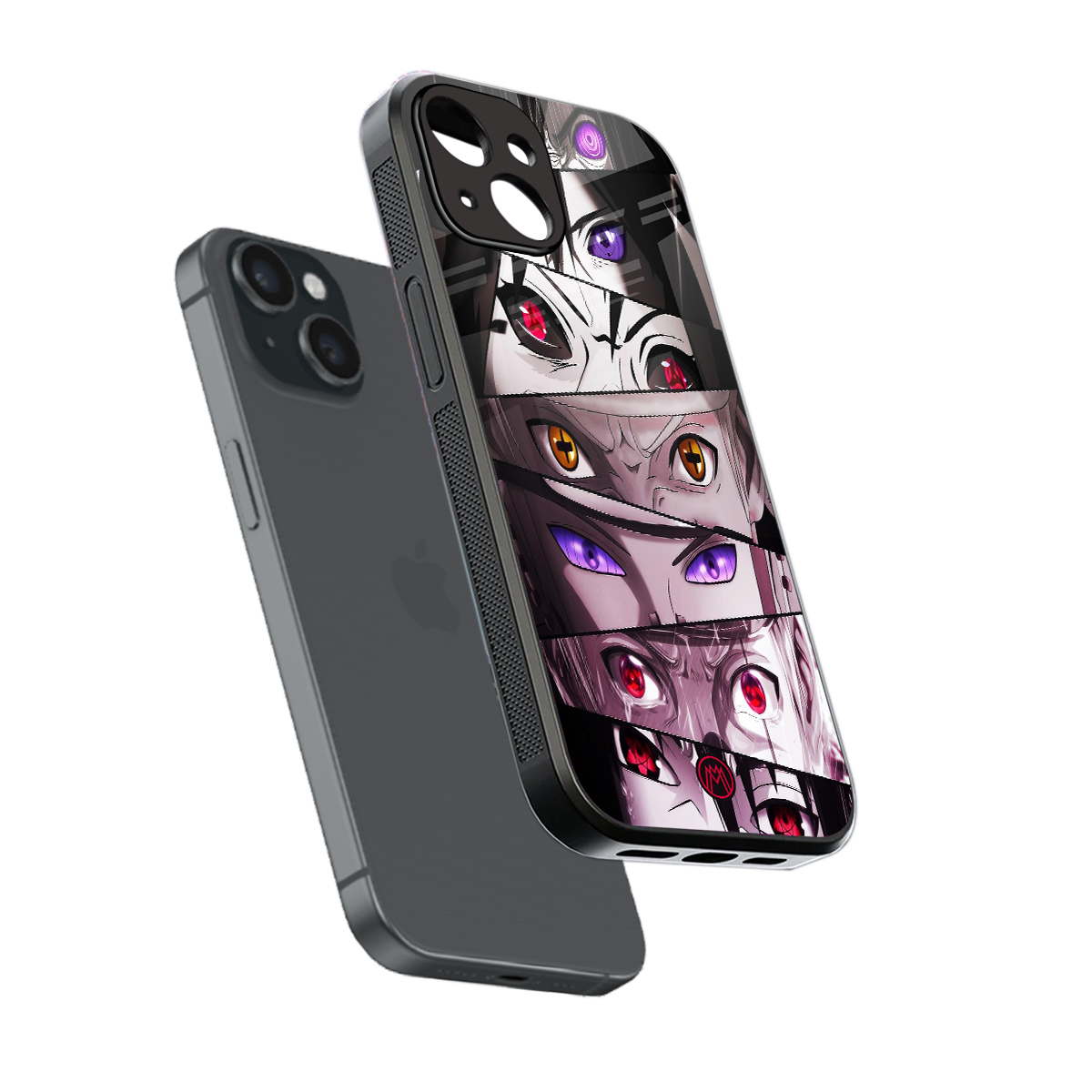 rinnegan back phone cover | glass case for iphone 13 mini