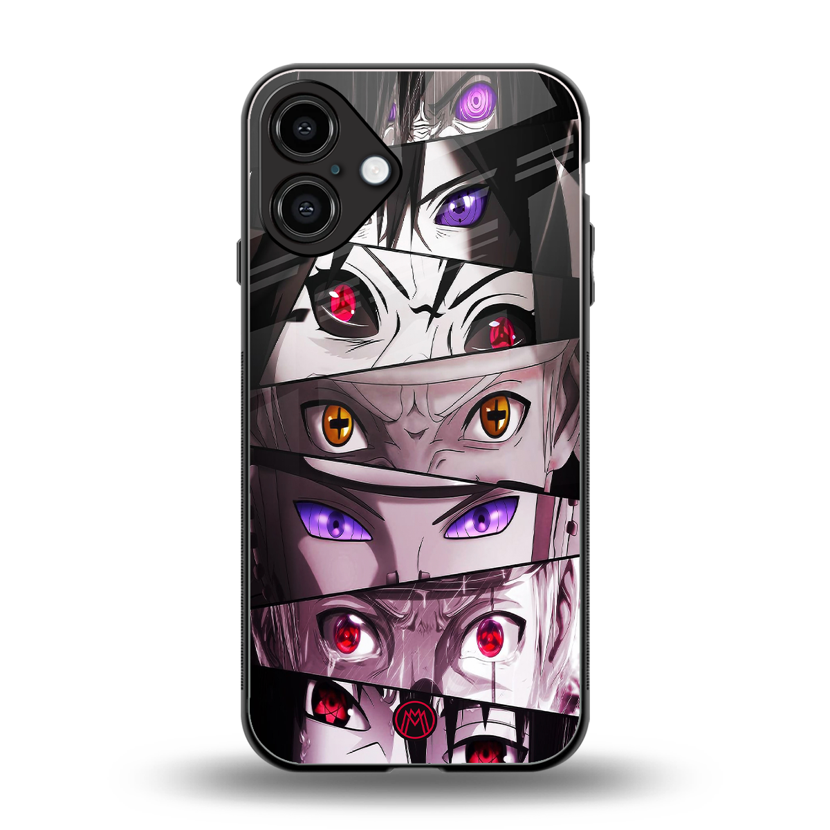 rinnegan back phone cover | glass case for iphone 16 plus