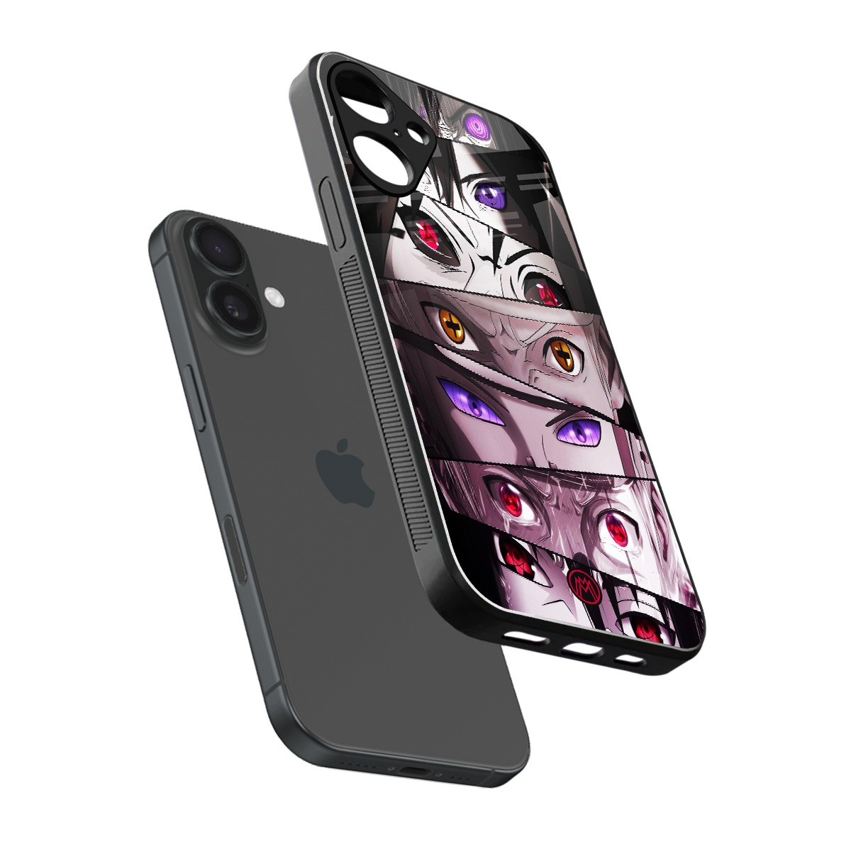 rinnegan back phone cover | glass case for iphone 16 plus