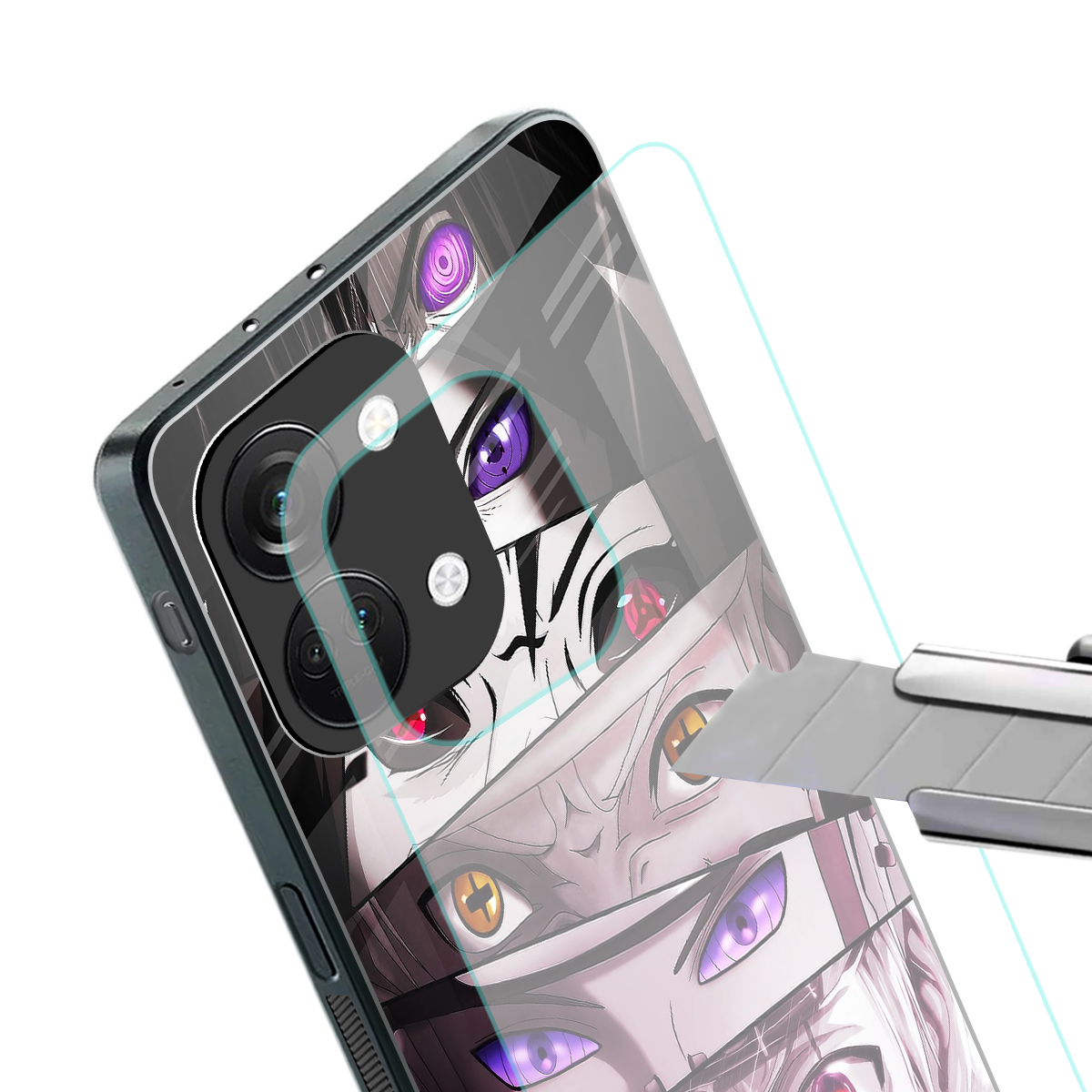 rinnegan back phone cover | glass case for oneplus nord 3
