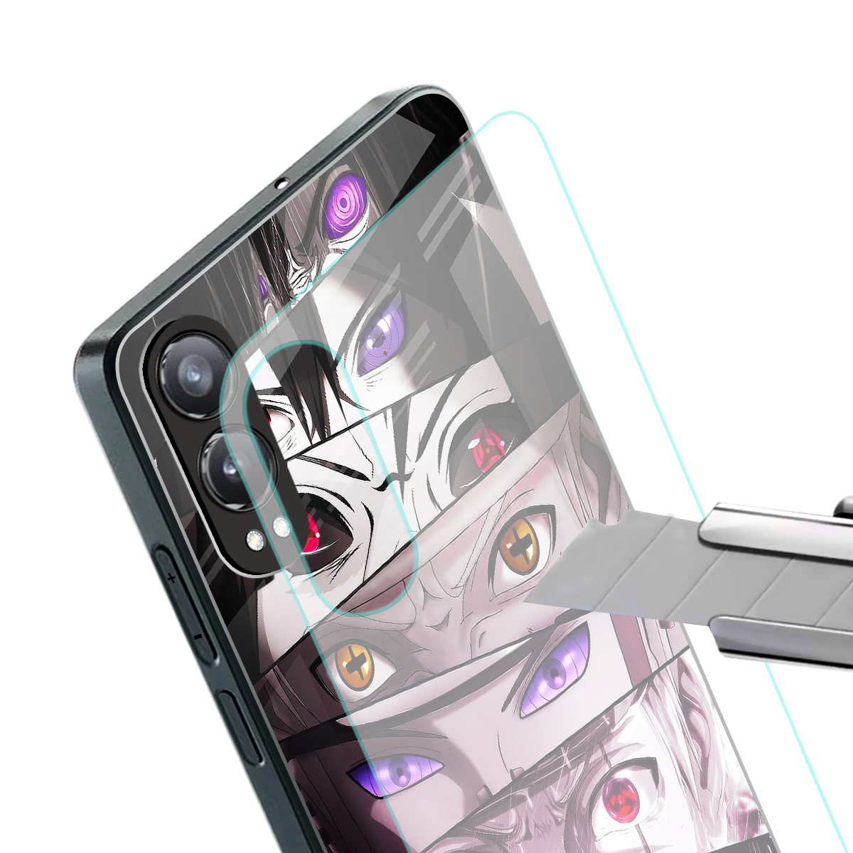 rinnegan back phone cover | glass case for oneplus nord ce 4 lite