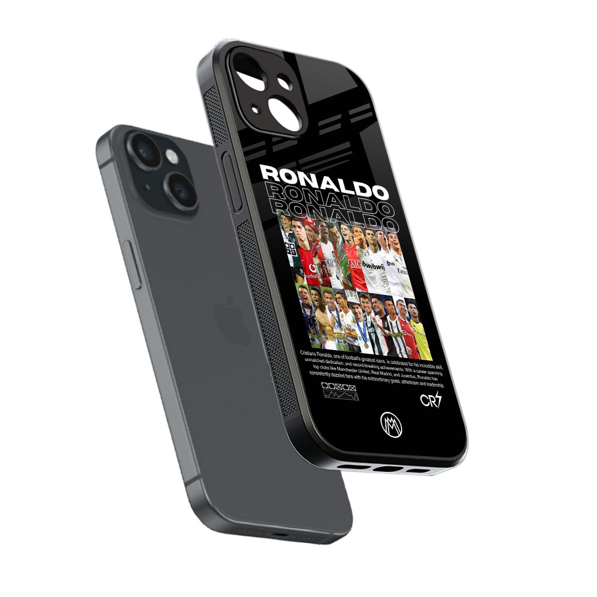 ronaldo back phone cover | glass case for iphone 13 mini
