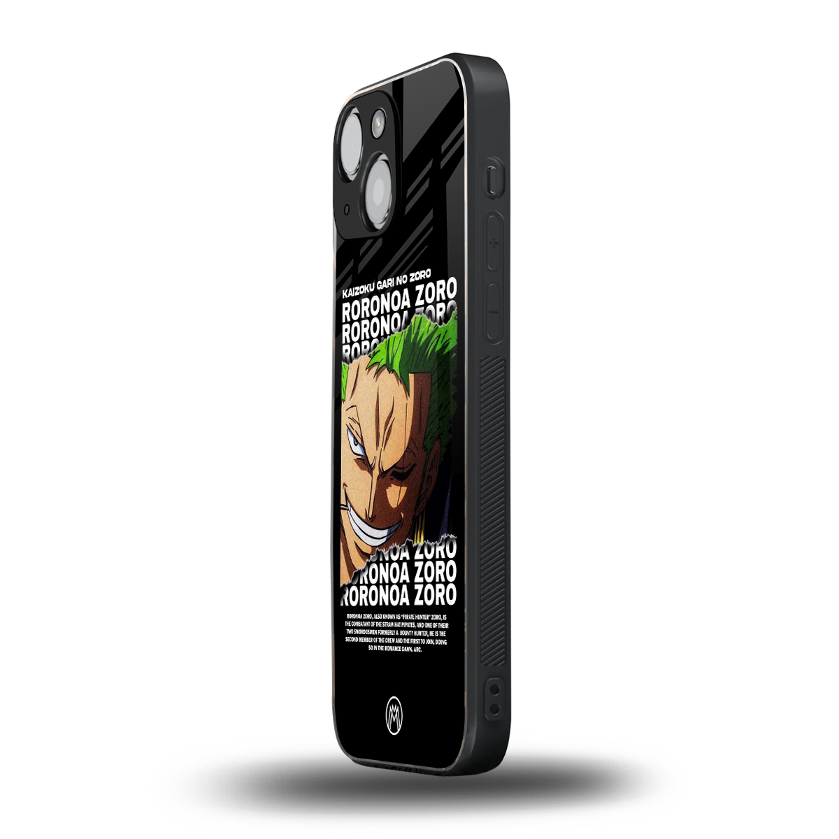 roronoa zoro anime back phone cover | glass case for iphone 13 mini