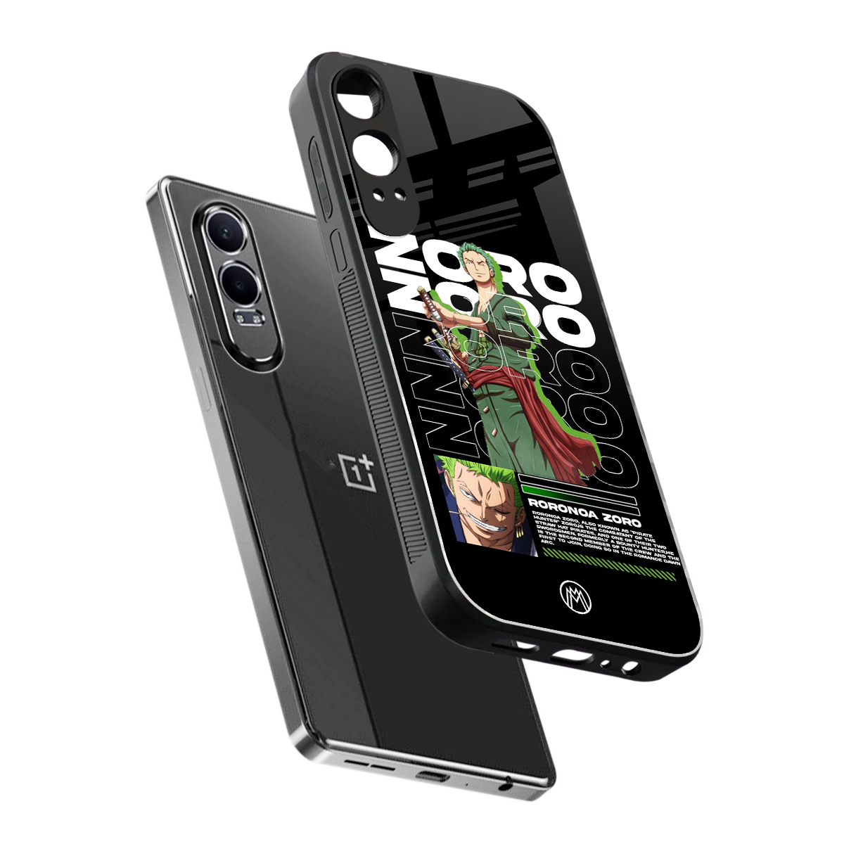 roronoa zoro back phone cover | glass case for oneplus nord ce 4 lite