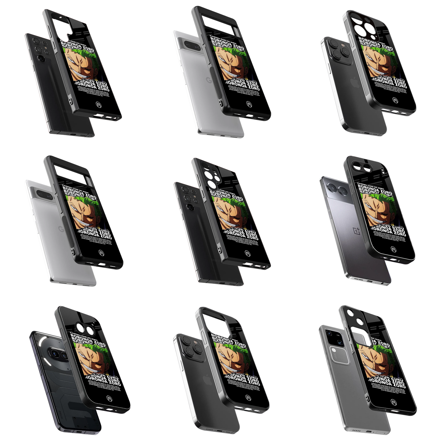 Durable Glass Back Mobile Case for iPhone, Samsung, OnePlus, Google Pixel, Redmi, Vivo, Oppo