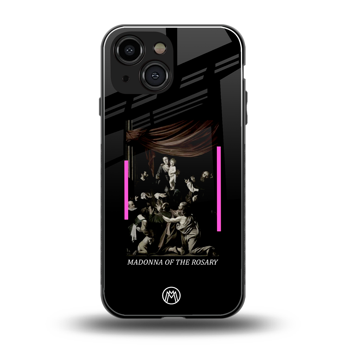 rosary icon back phone cover | glass case for iphone 13 mini