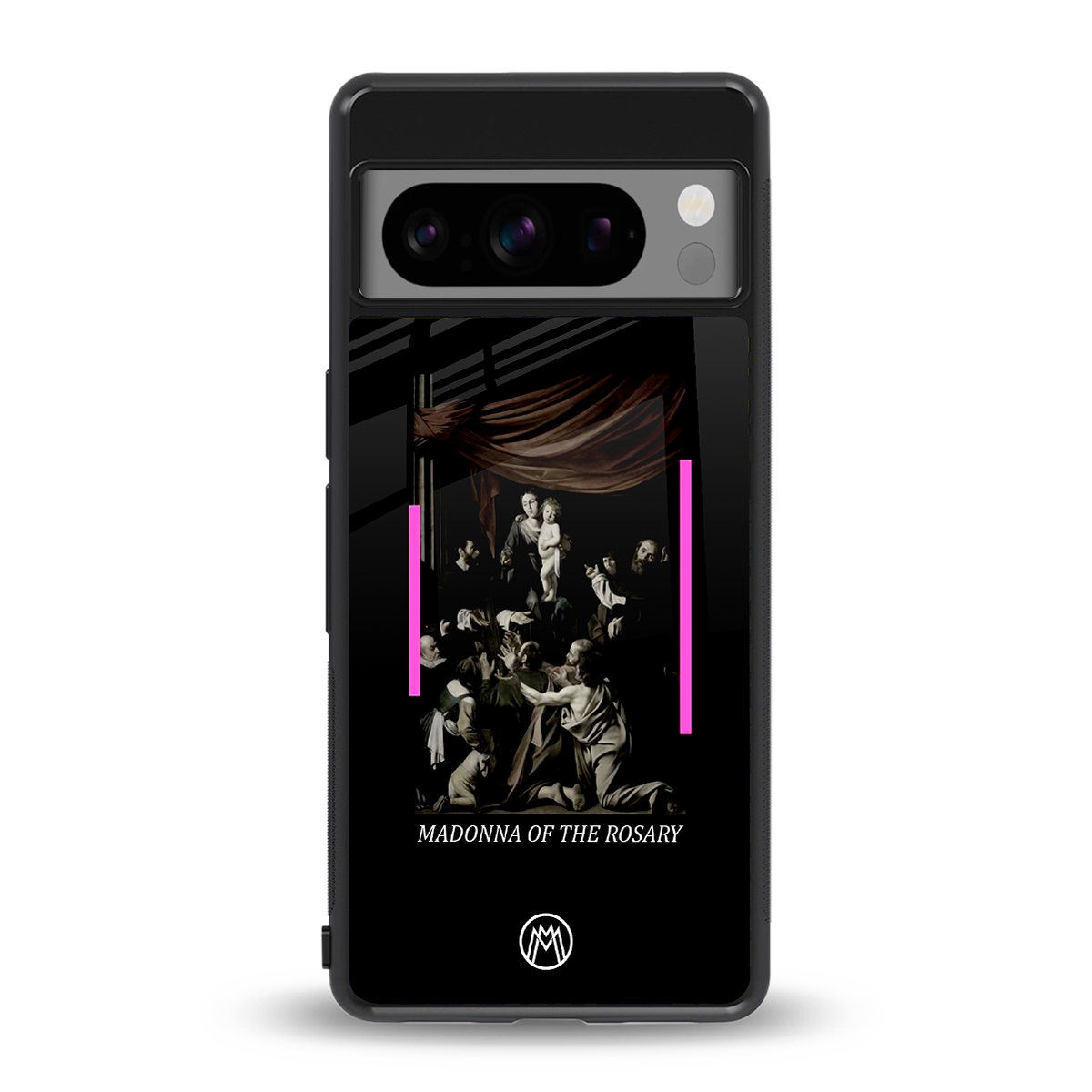 rosary icon back phone cover | glass case for google pixel 8 pro