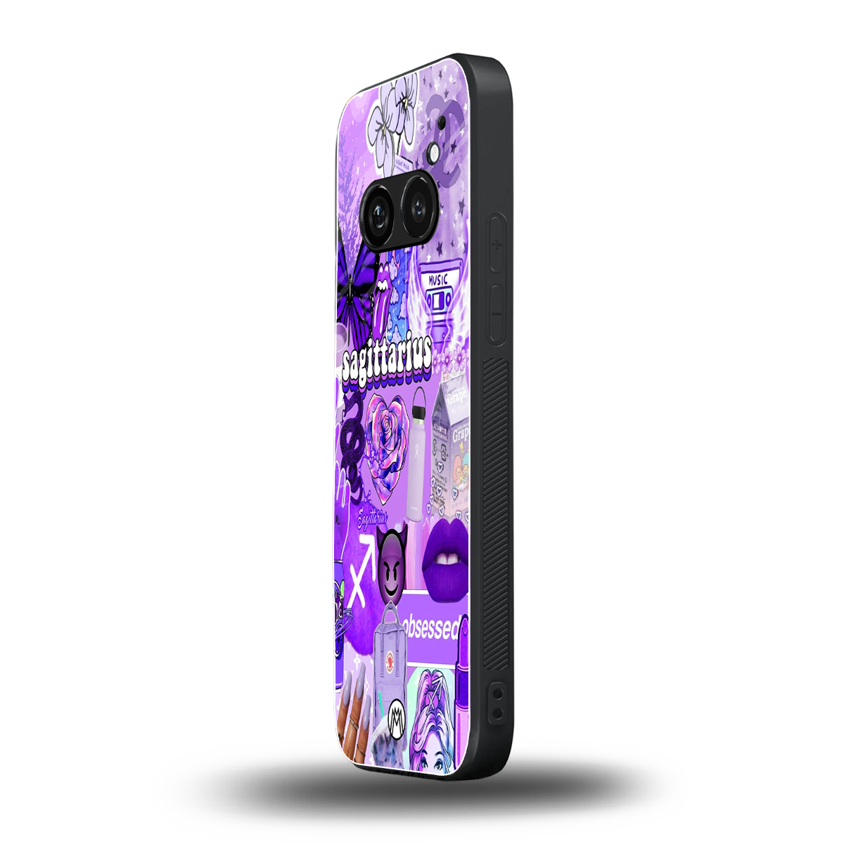 sagittarius aesthetic collage back phone cover | glass case for nothing phone 2a