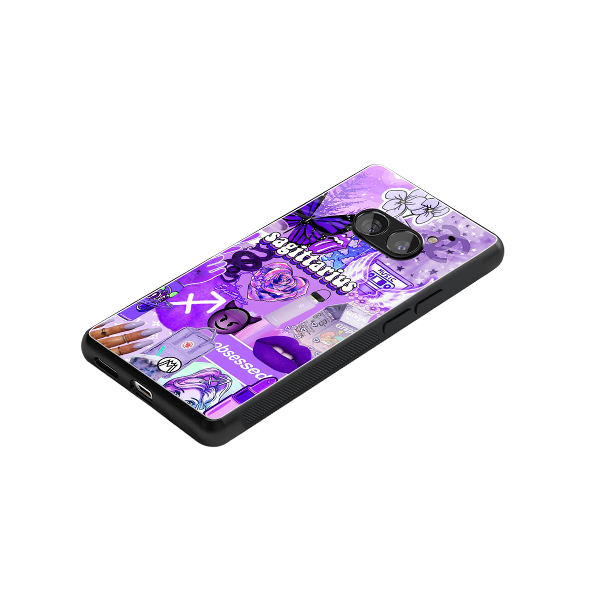 sagittarius aesthetic collage back phone cover | glass case for nothing phone 2a