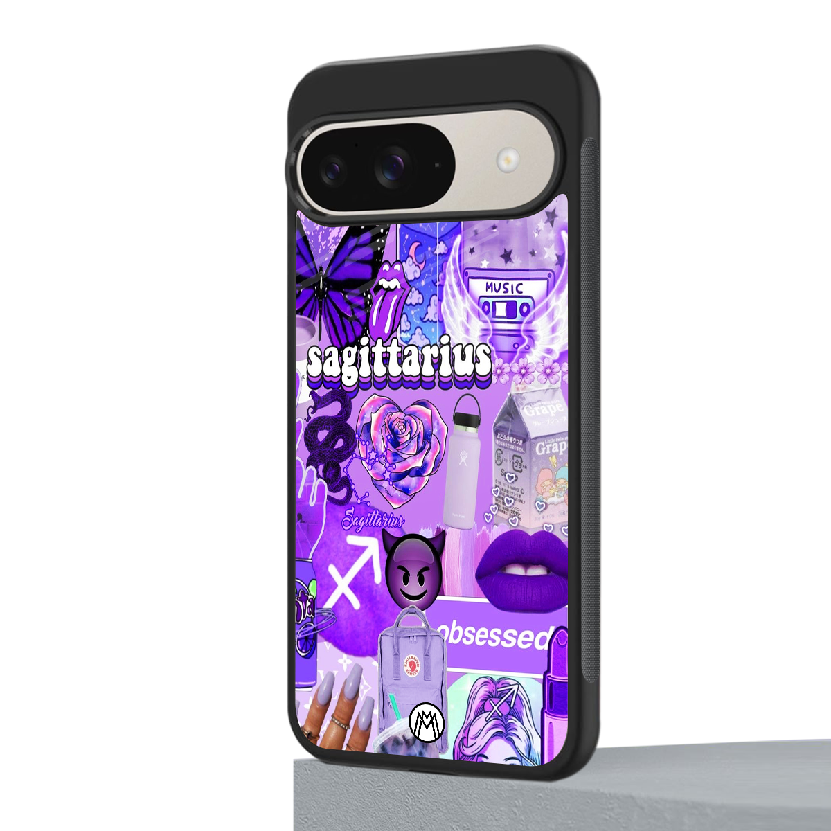 sagittarius aesthetic collage back phone cover | glass case for google pixel 9