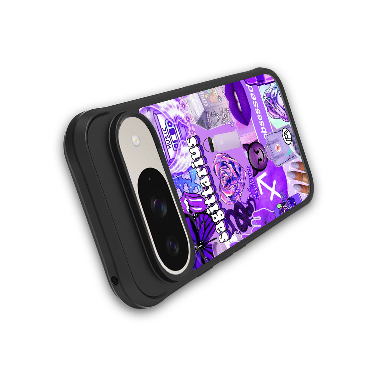 sagittarius aesthetic collage back phone cover | glass case for google pixel 9