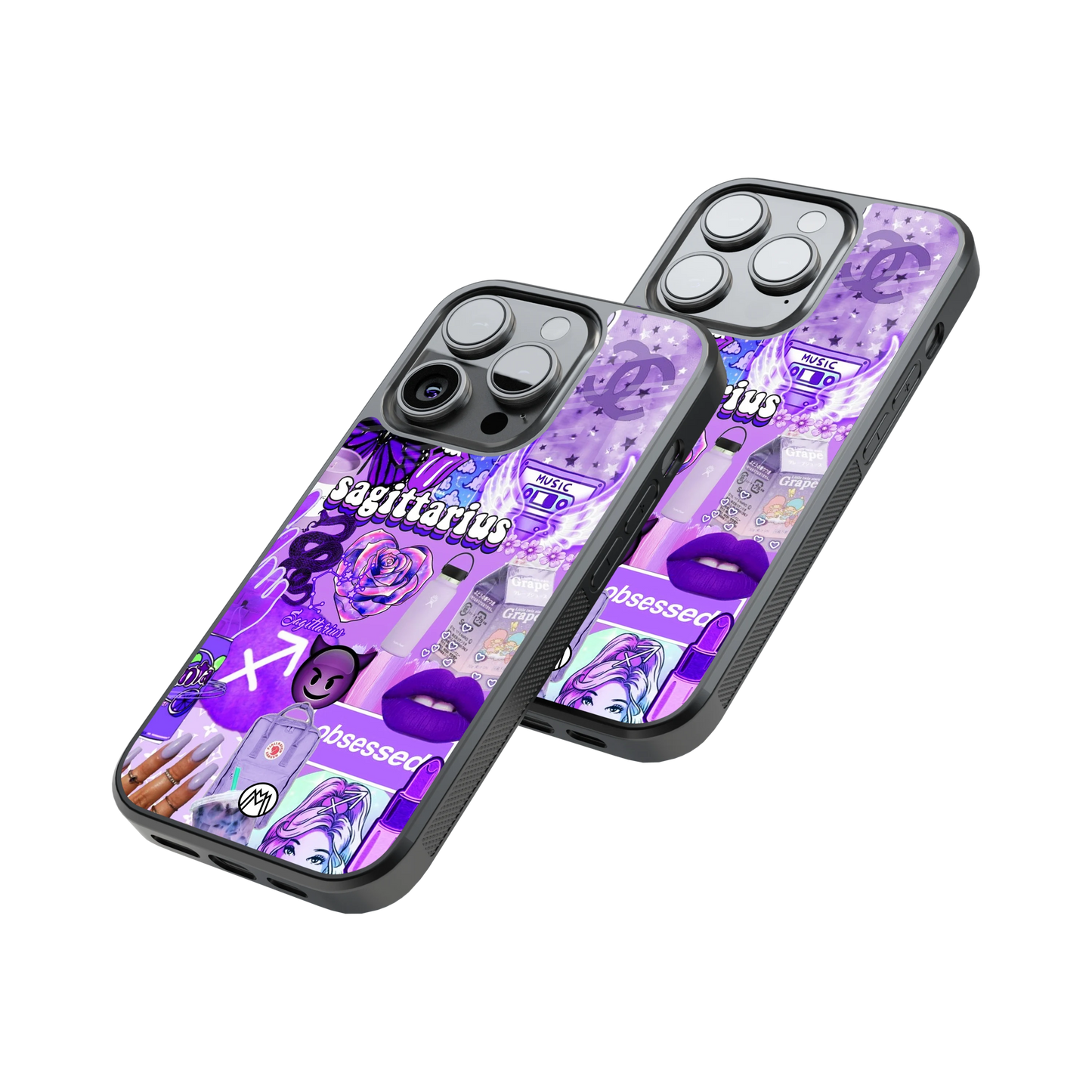 Protective Glass Back Phone Case Compatible with iPhone, Samsung, OnePlus, Pixel & More